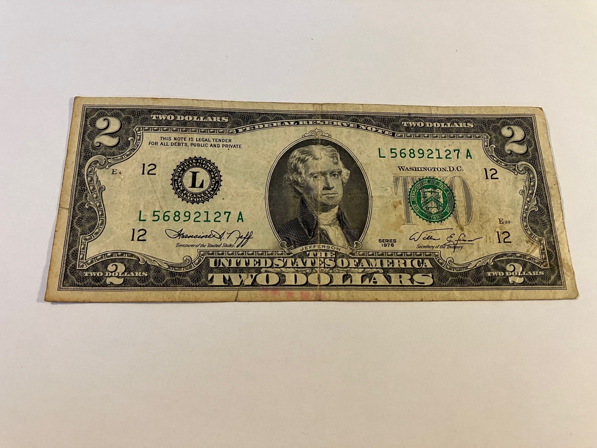 2 Dollars USA 1976