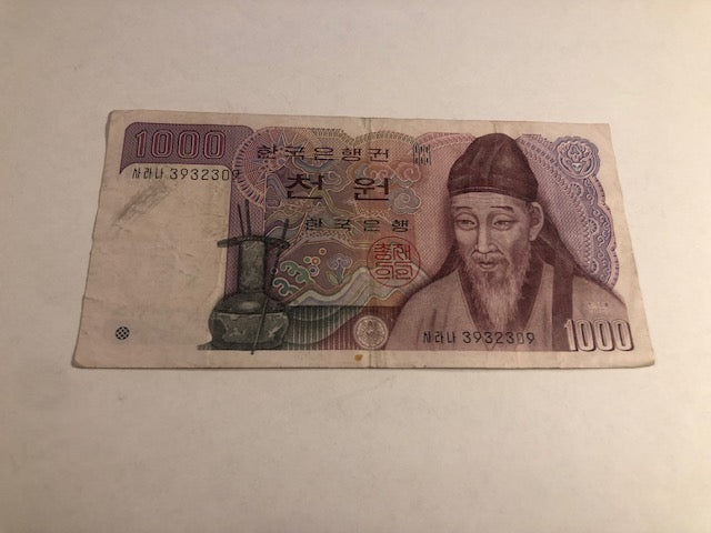 1000 Won Korea