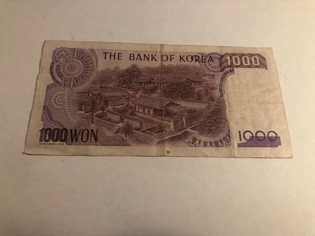 1000 Won Korea