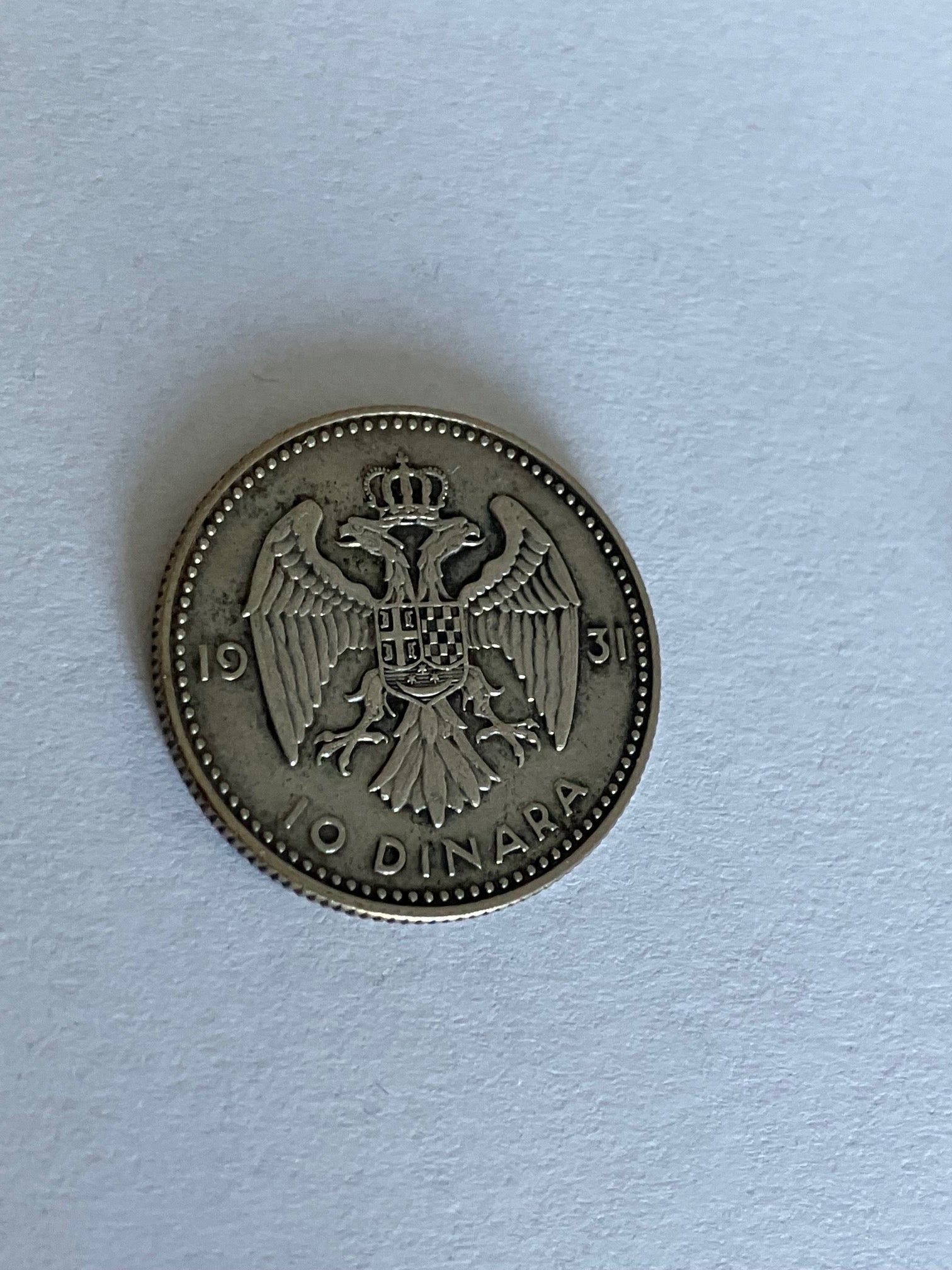 10 Dinara 1931 Yugoslavia - Renset