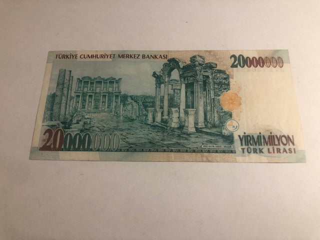 20.000.000 lira Turkey