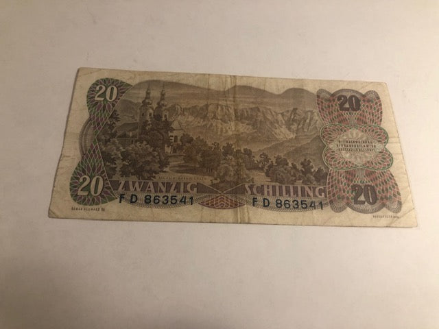 20 Schilling 1956 Austria