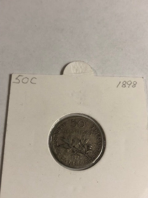 50 centimes 1898 France