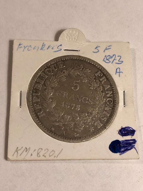5 francs 1873 France
