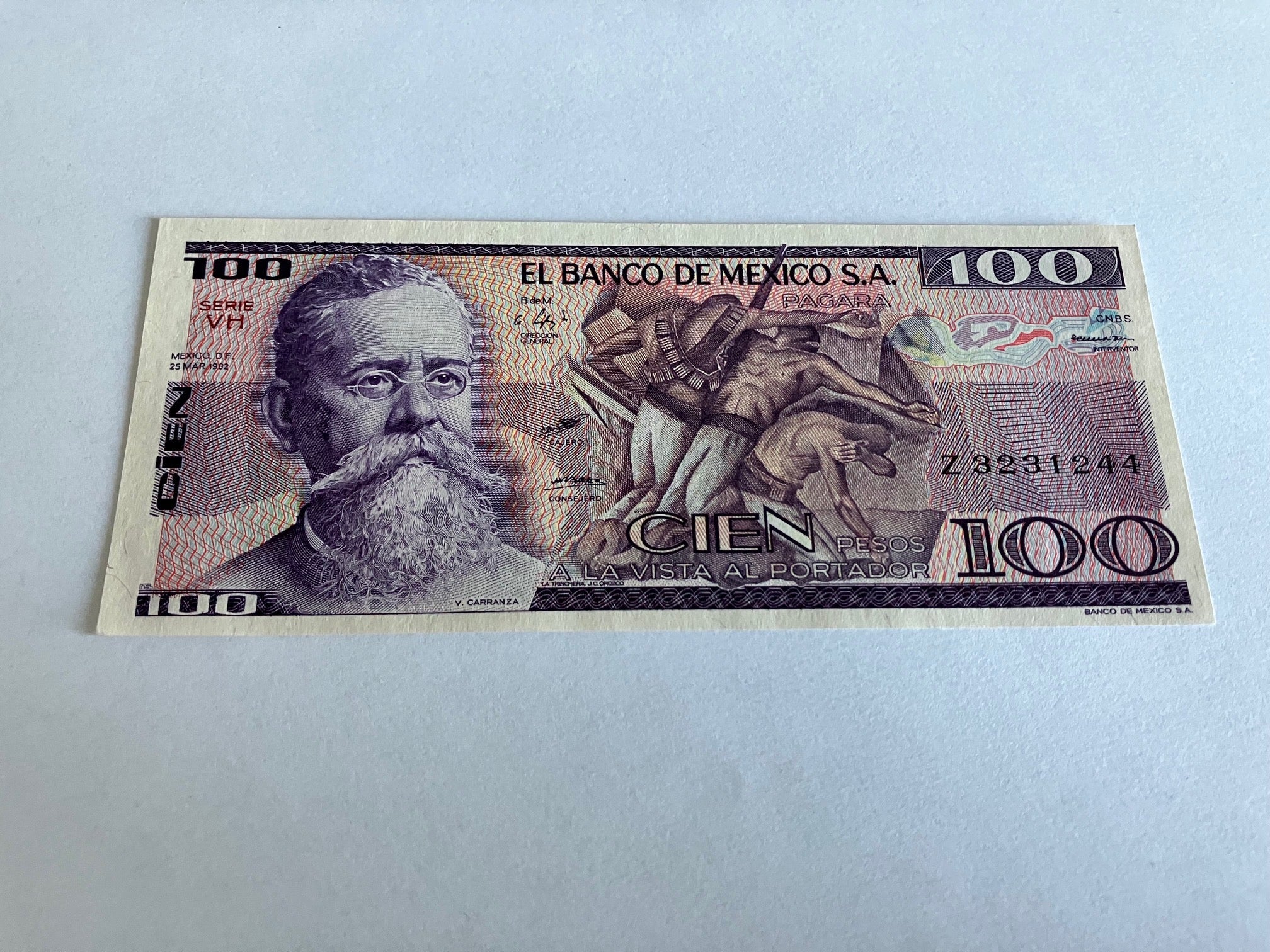 100 Pesos Mexico 1982