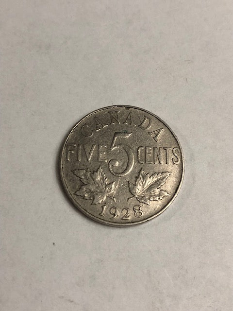 Five cent Canada 1928