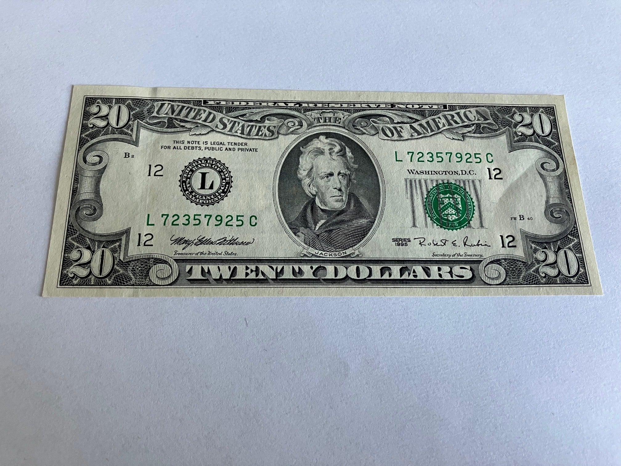 20 Dollars USA 1995
