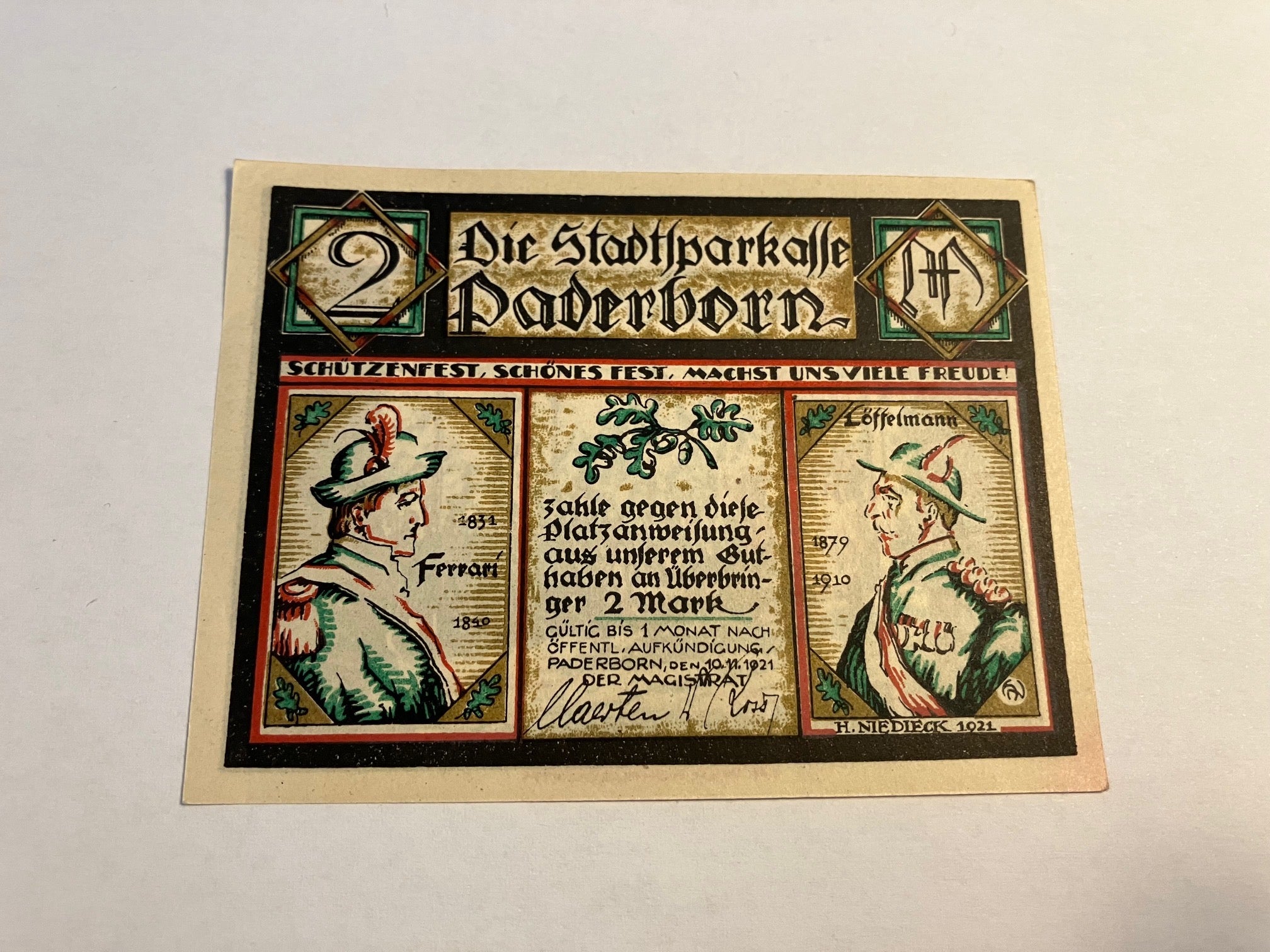 2 Mark Paderborn 1921