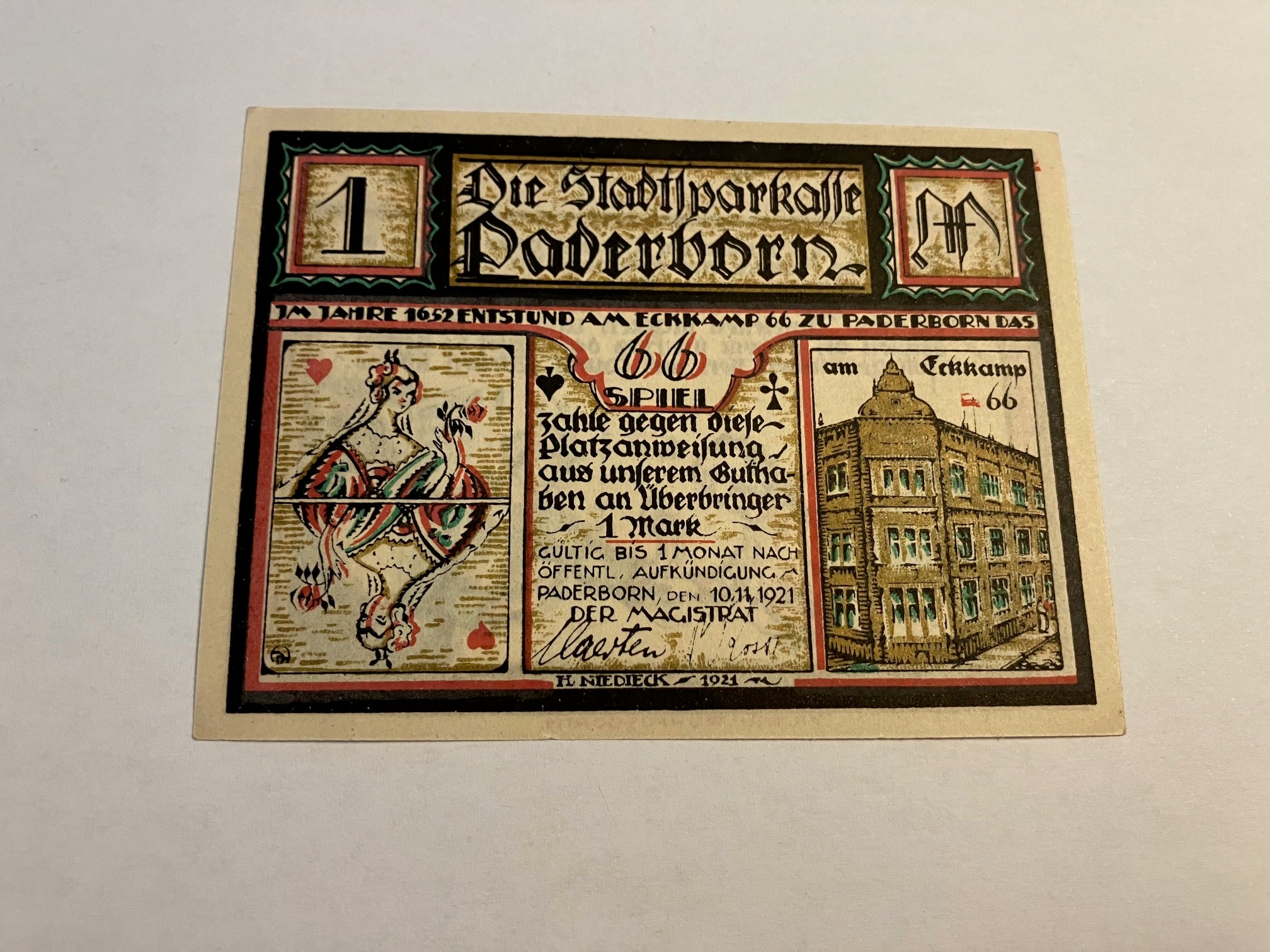 1 Mark Paderborn 1921