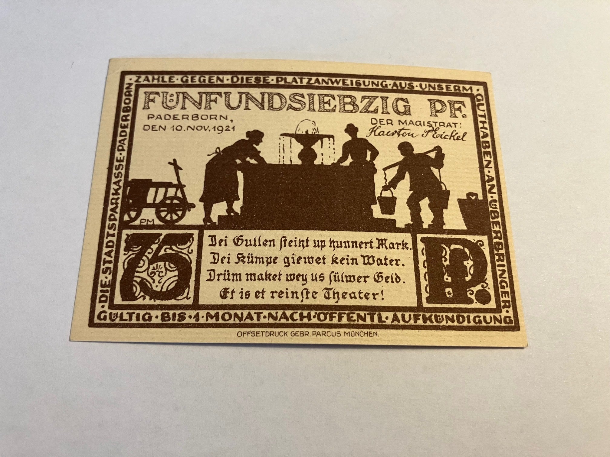75 Pfennig Paderborn