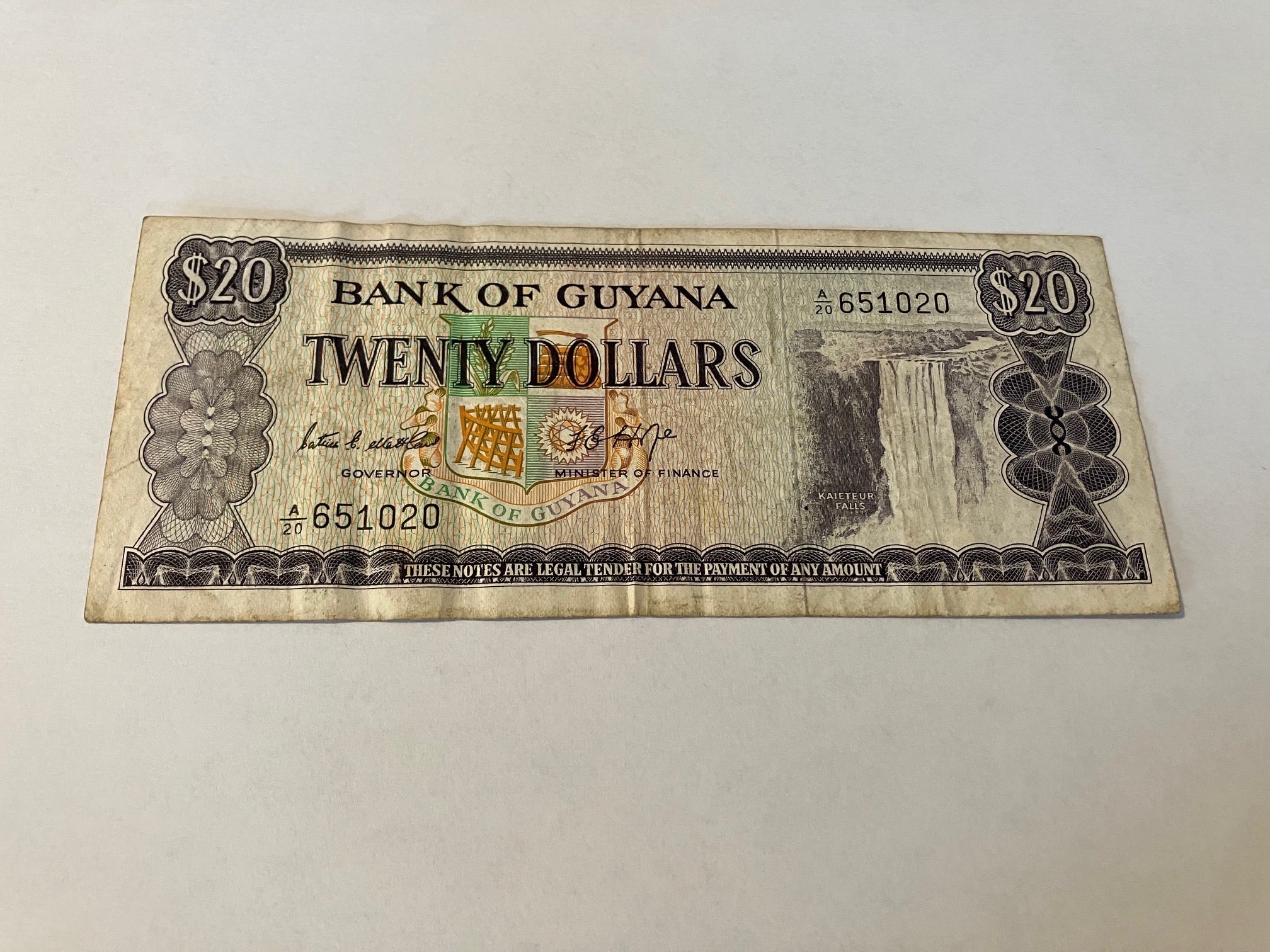 20 Dollars Guyana