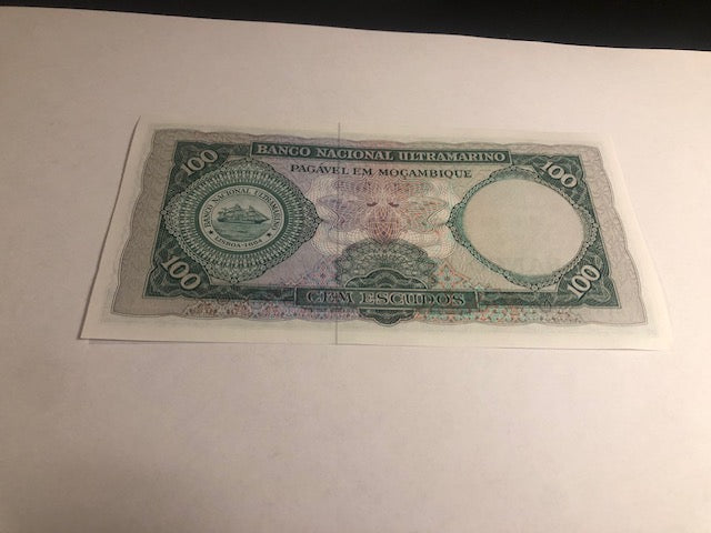 100 Escudos Mozambique 1961