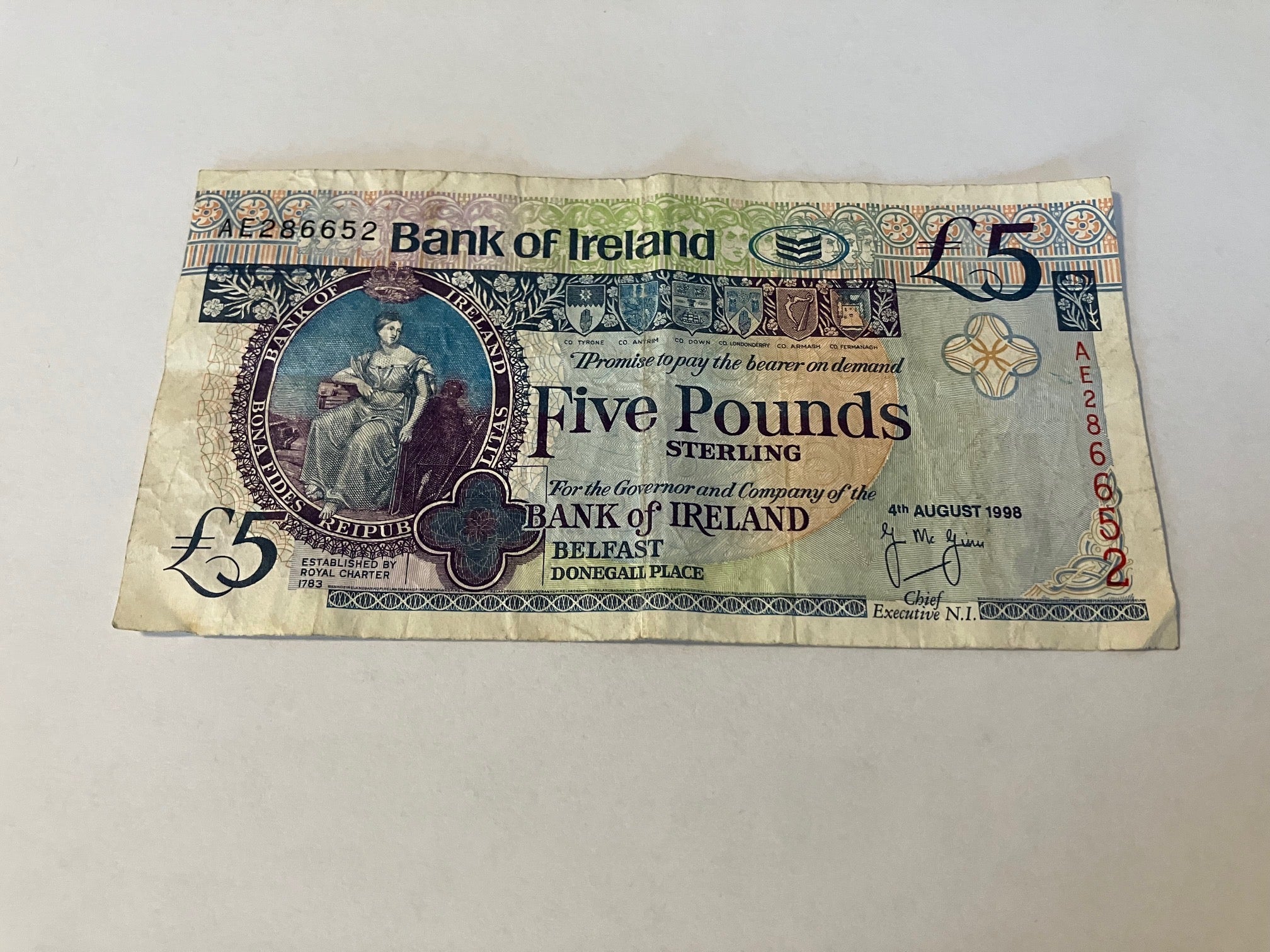 Five Pounds 1998 Scotland