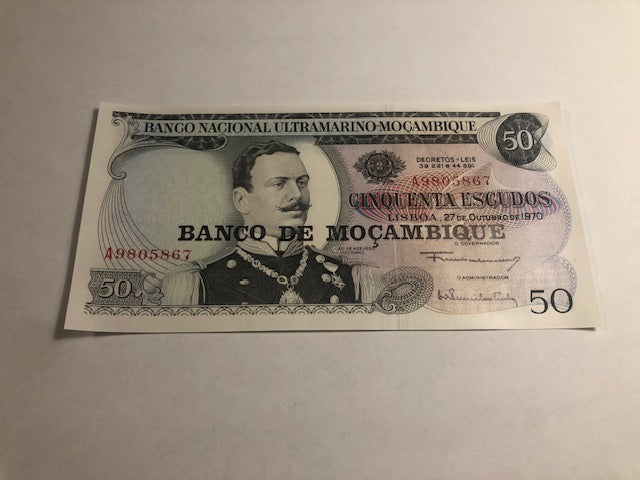 50 Escudos Mozambique 1970