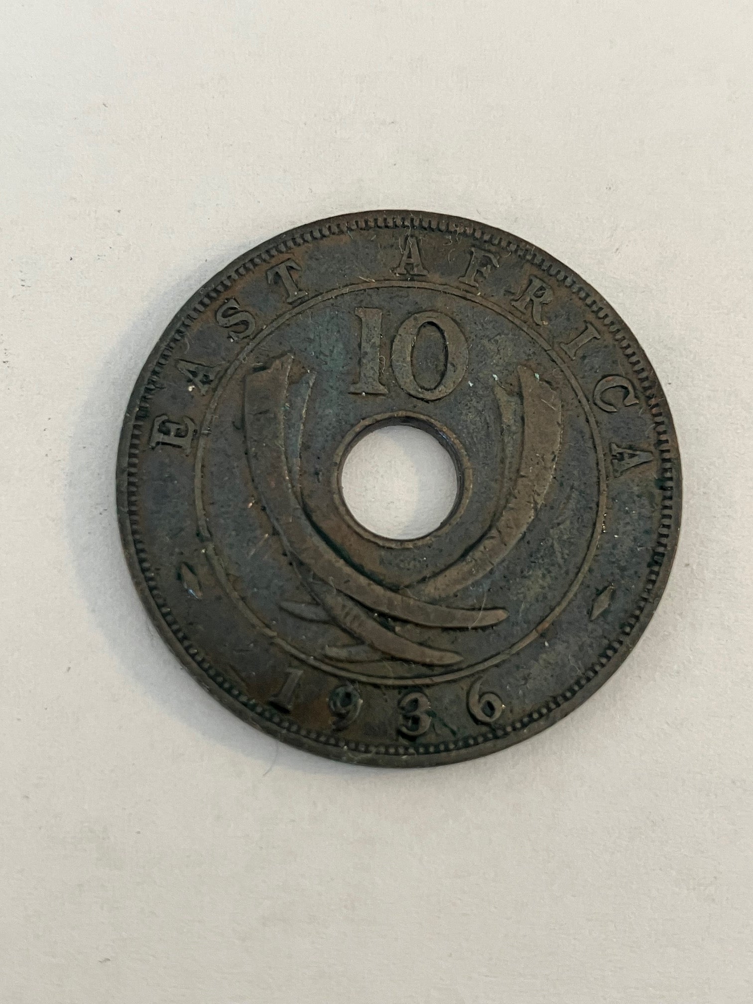 10 Cents East Africa 1936