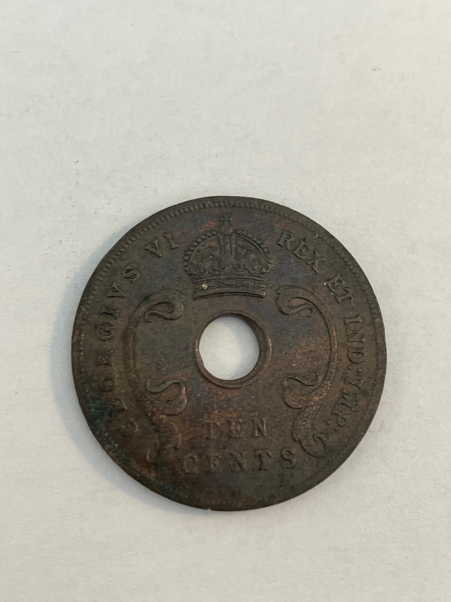 10 Cents East Africa 1937