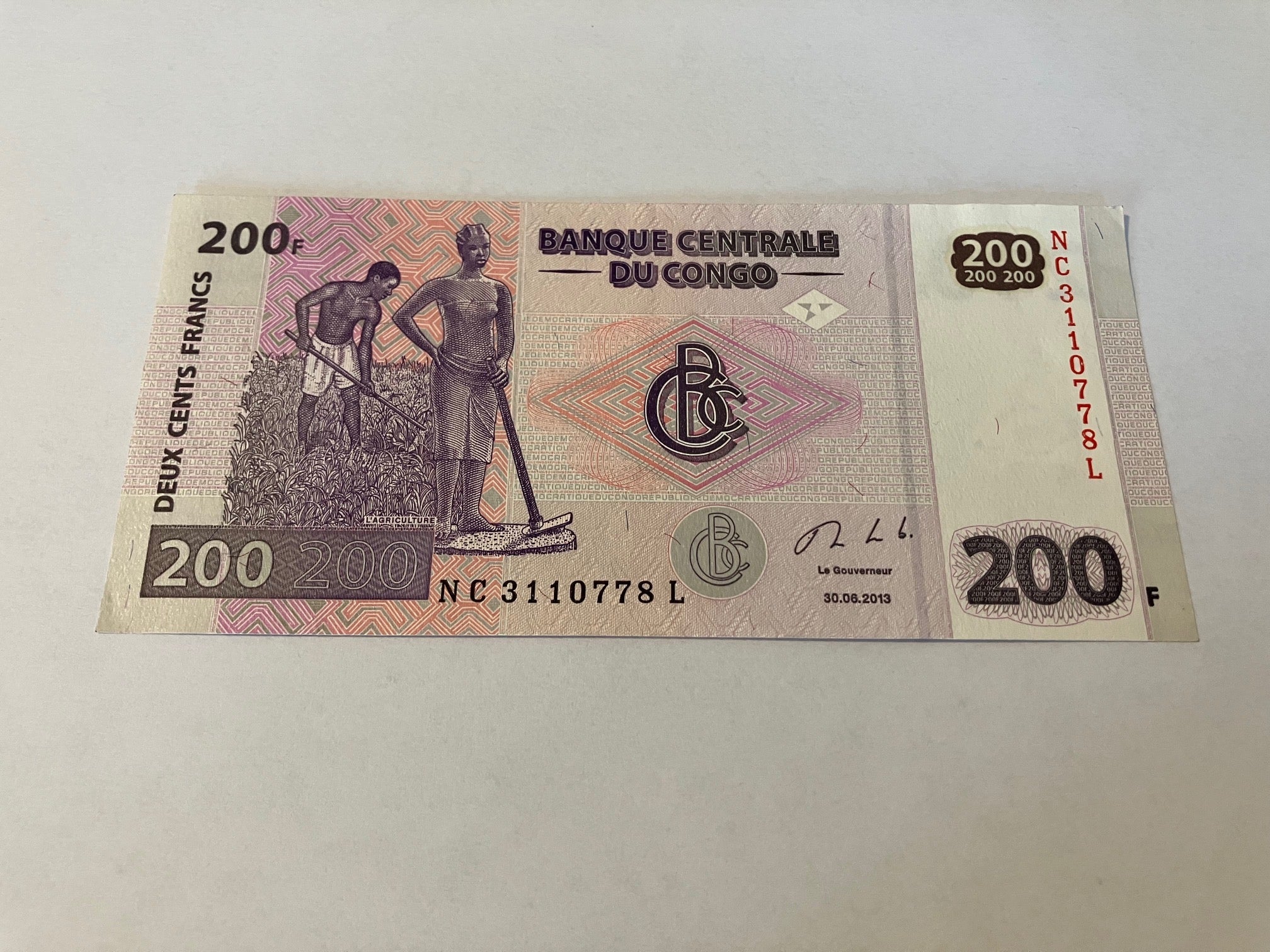 200 Francs Congo 2013