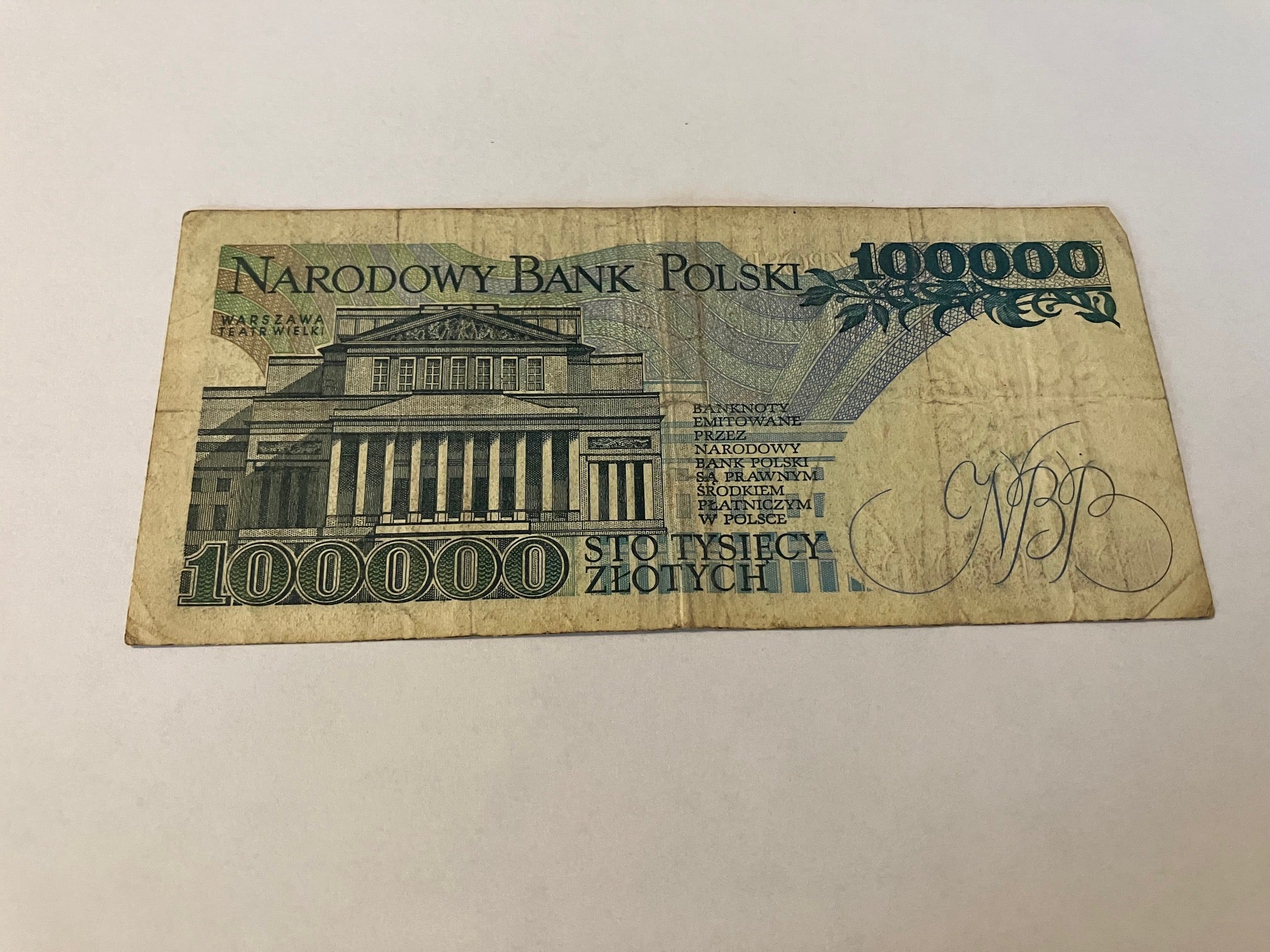 100000 Złotych Poland 1990