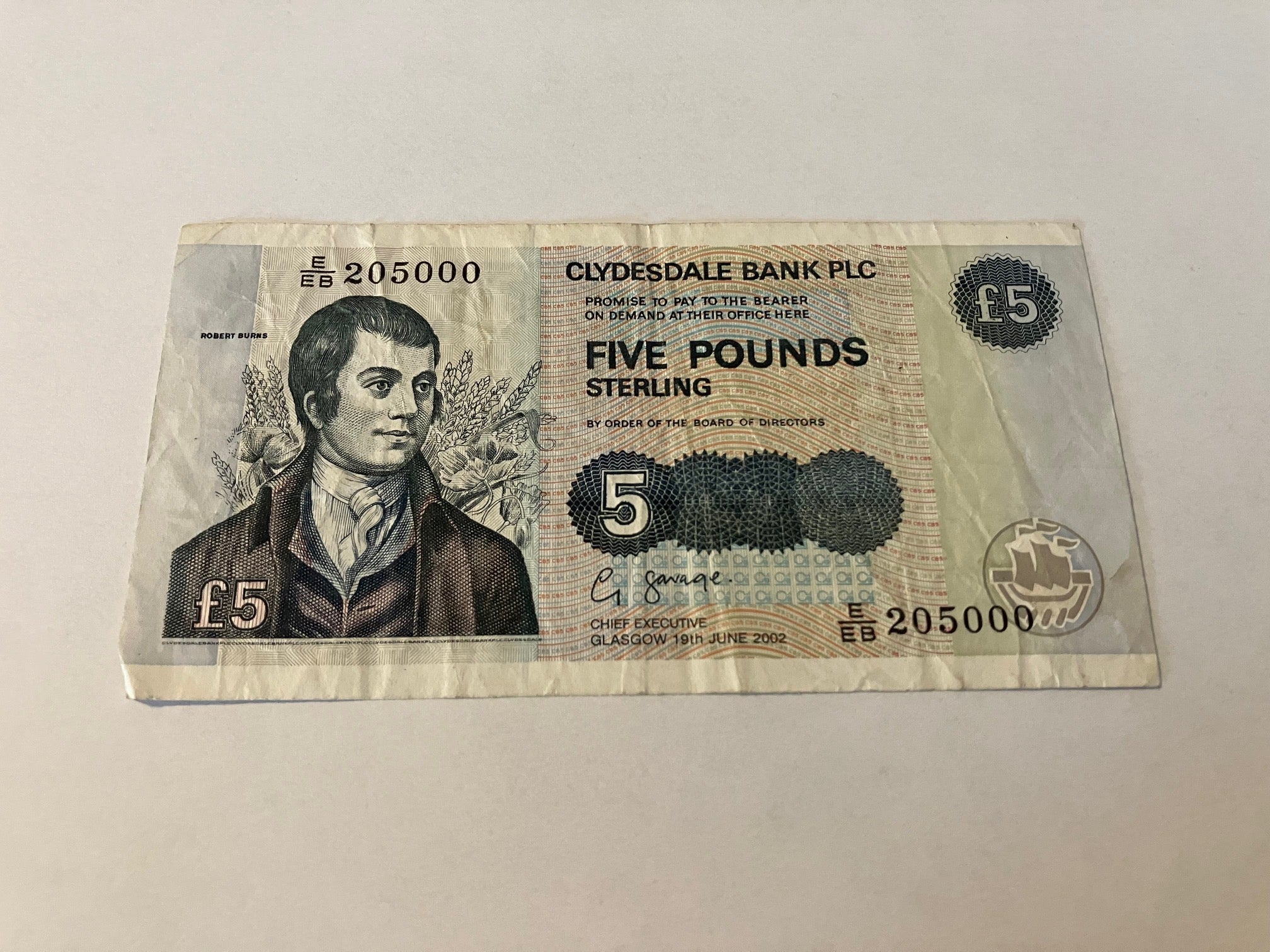 5 Pounds Scotland 2002