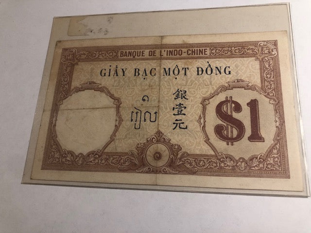 1 Piastre French Indochina 1921-1931