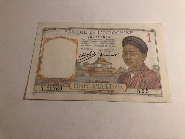 1 Piastre French Indochine 1932-1949