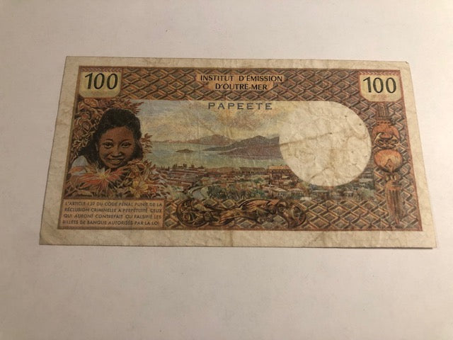 100 Cent Francs Tahiti