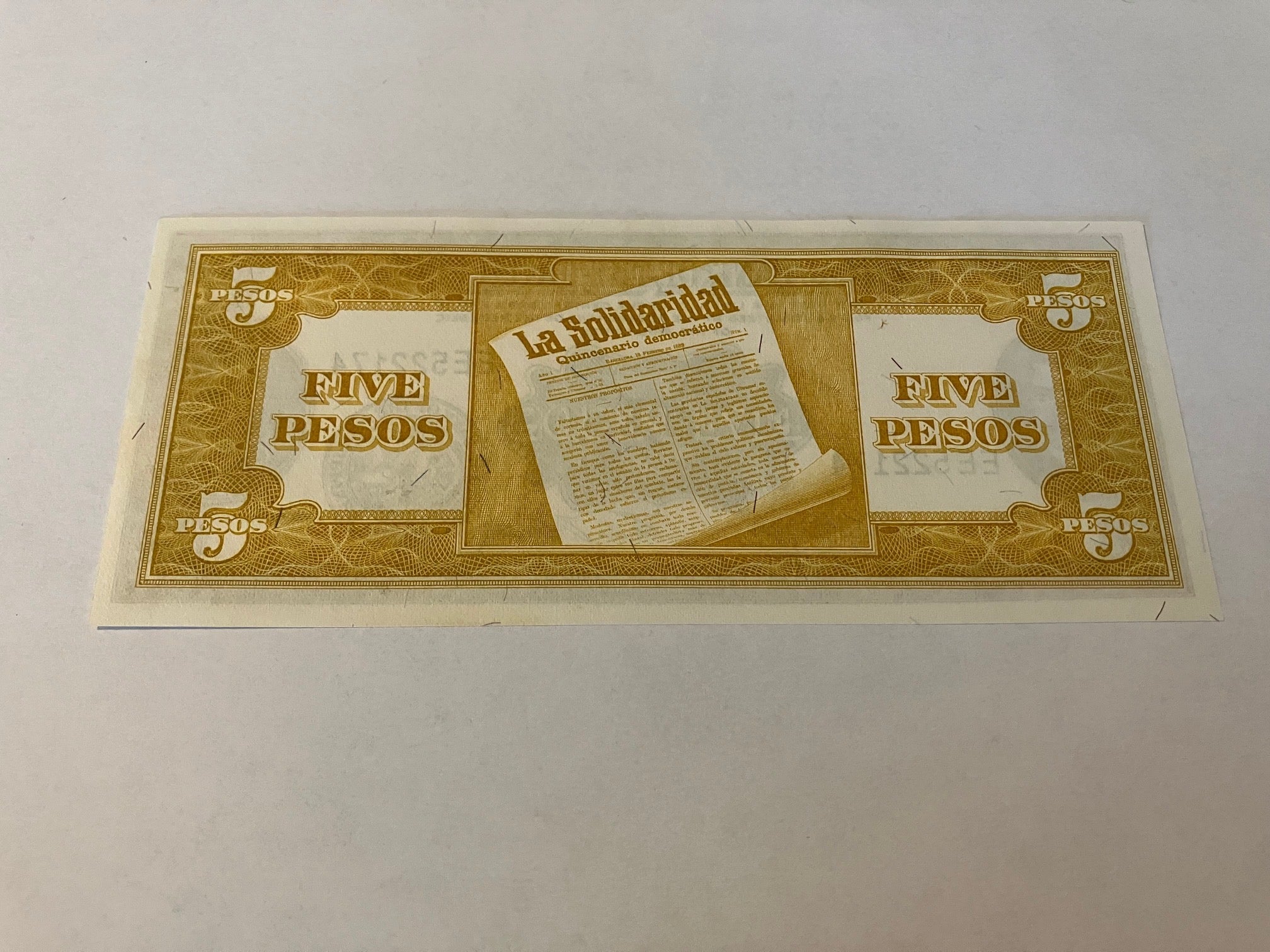 5 Pesos Philippines 1949
