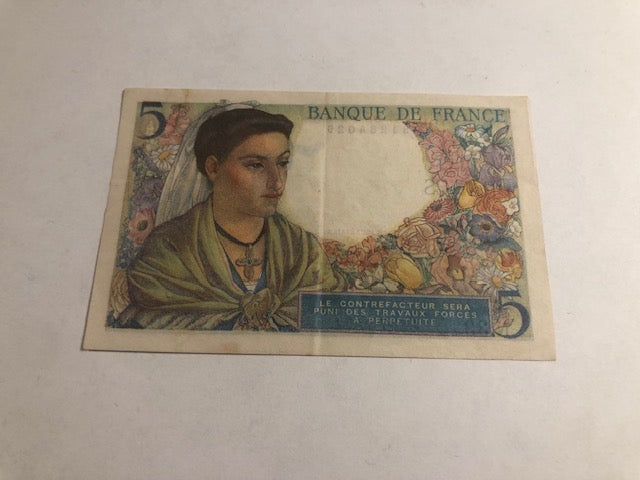 5 Francs France 1943