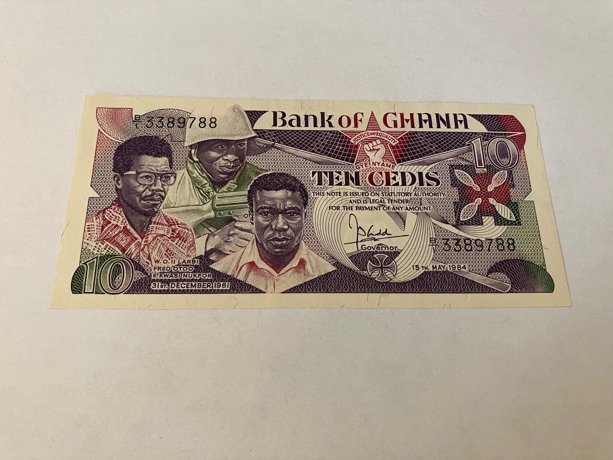 10 Cedis Ghana 1984