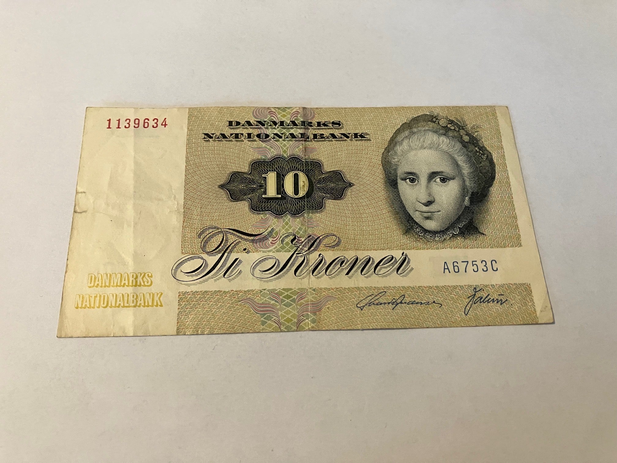 10 Kroner A6 1975 - Slidt