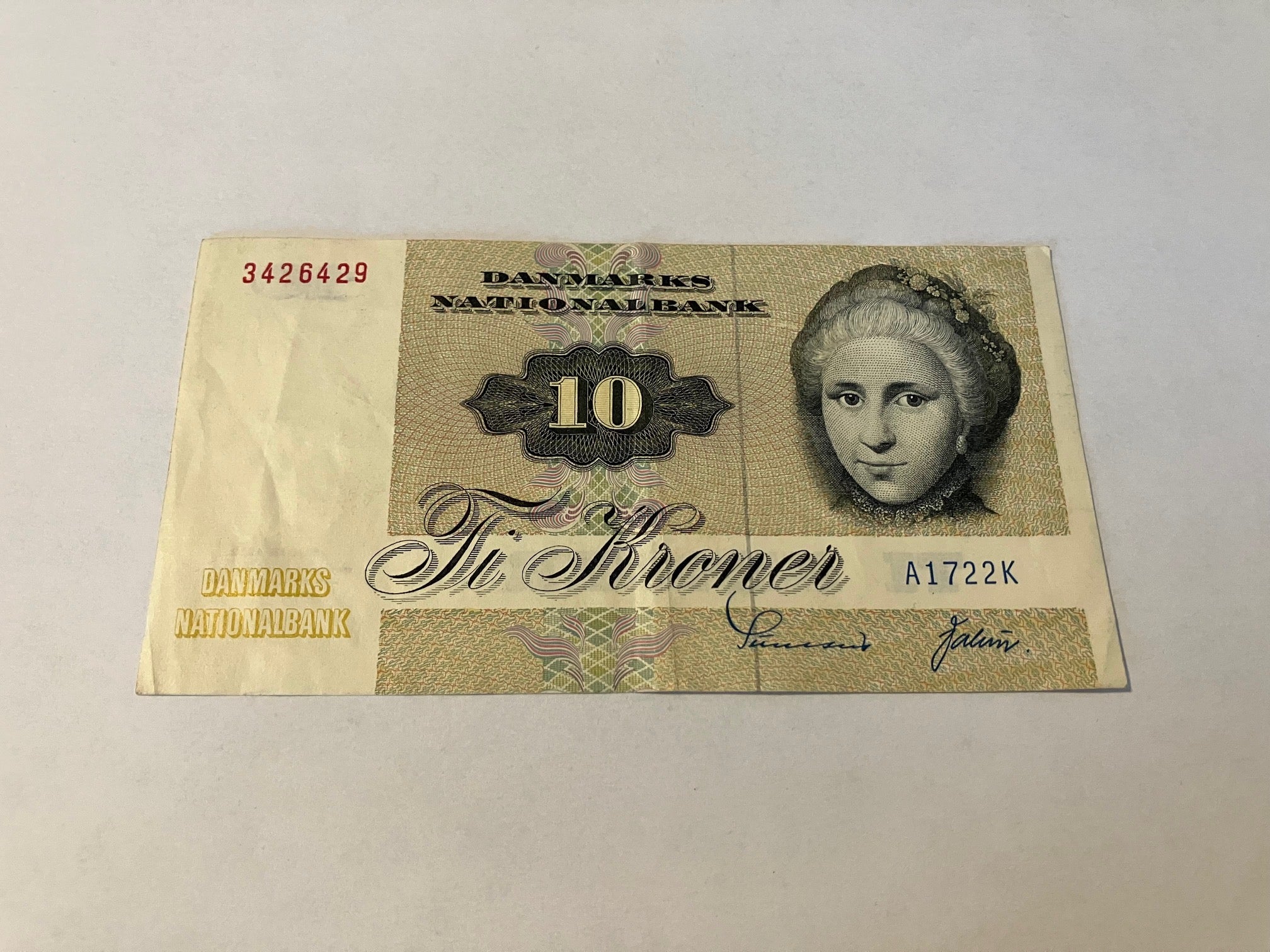 10 Kroner A1 1972 - Slidt
