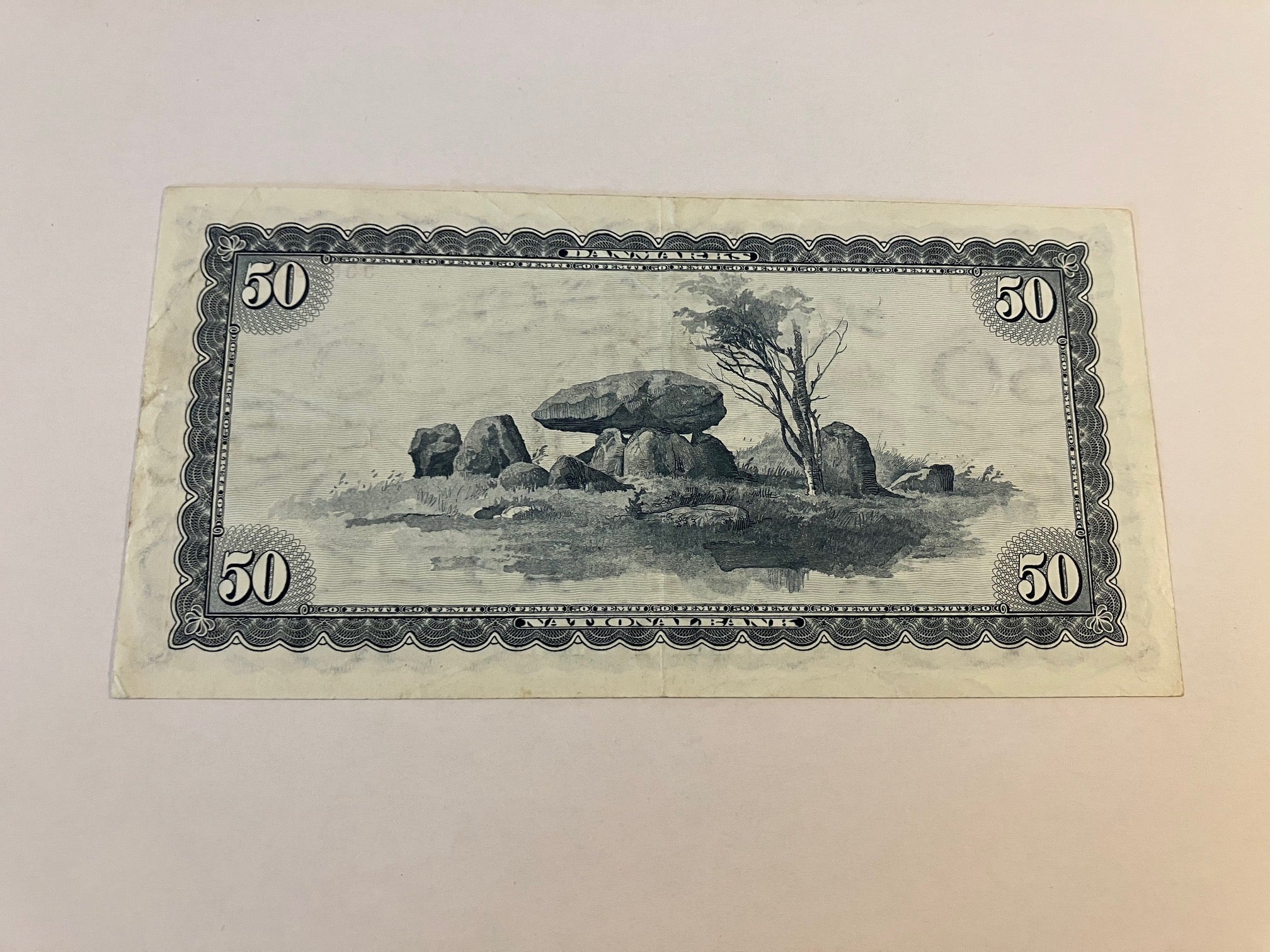 50 Kroner 1970 Erstatningsseddel Danmark