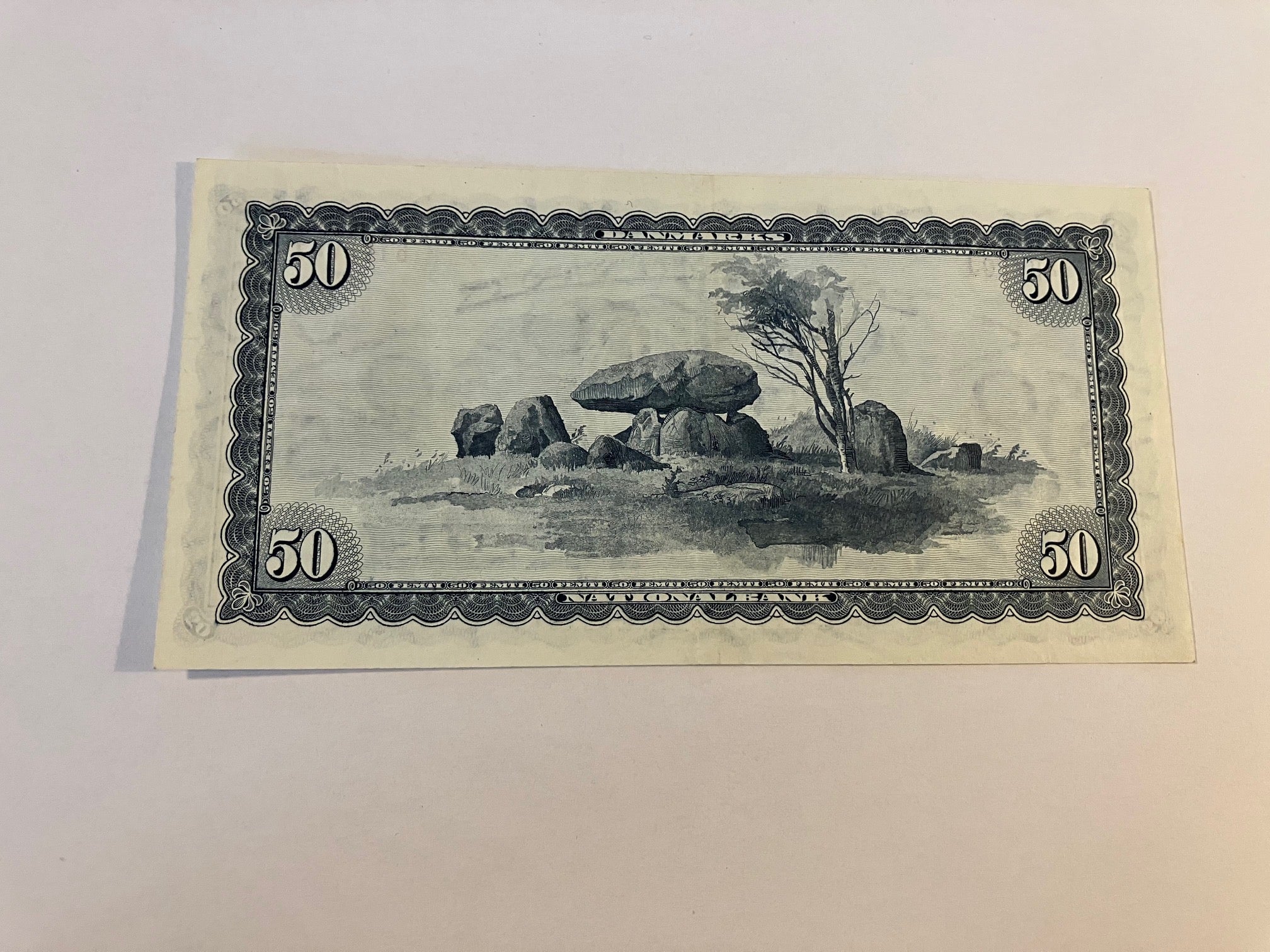 50 kroner 1970 Erstatningsseddel Danmark