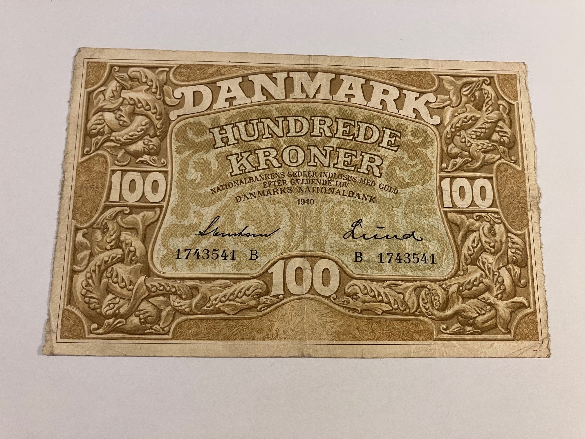 100 Kroner 1940 B