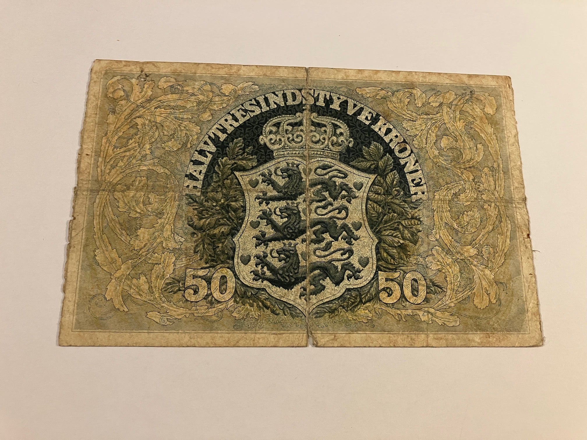 50 Kroner 1938 - Slidt