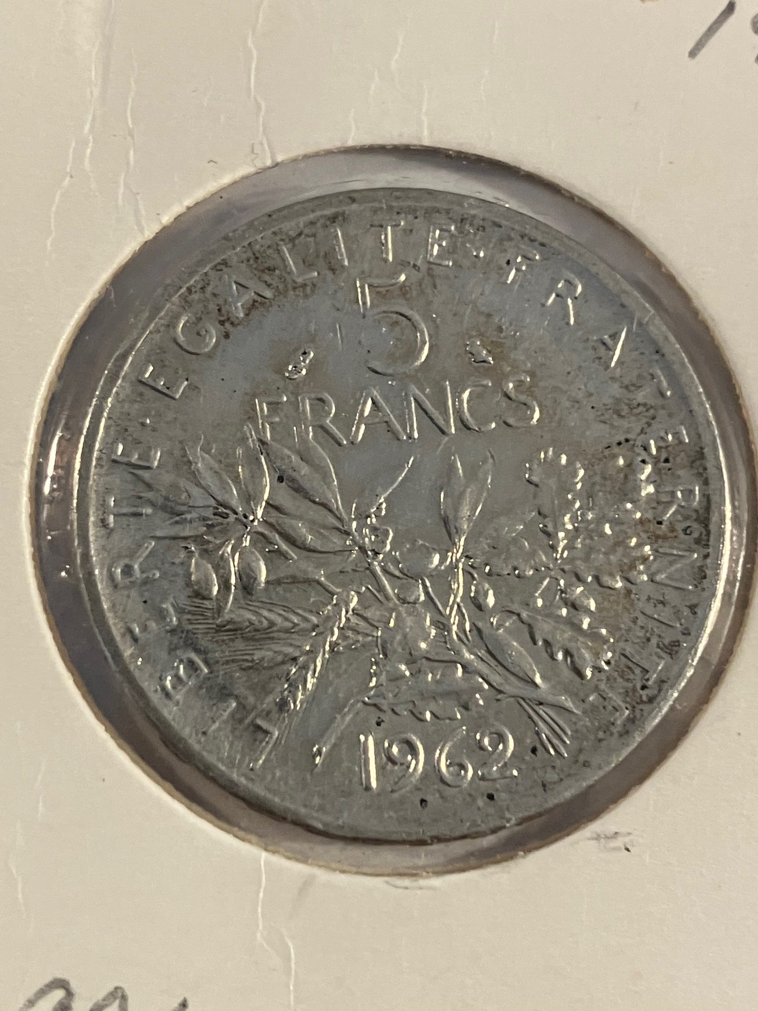 5 Francs 1962 France
