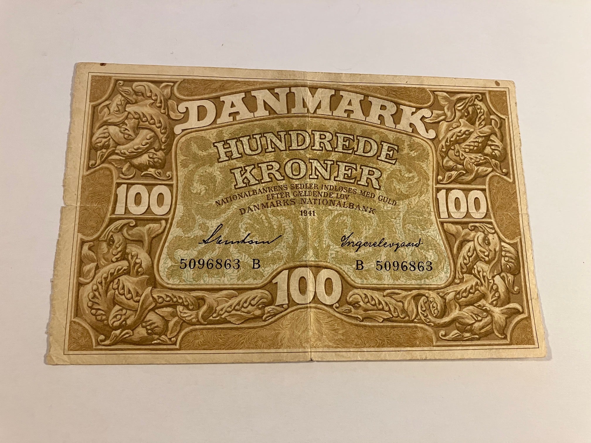 100 Kroner 1941 B