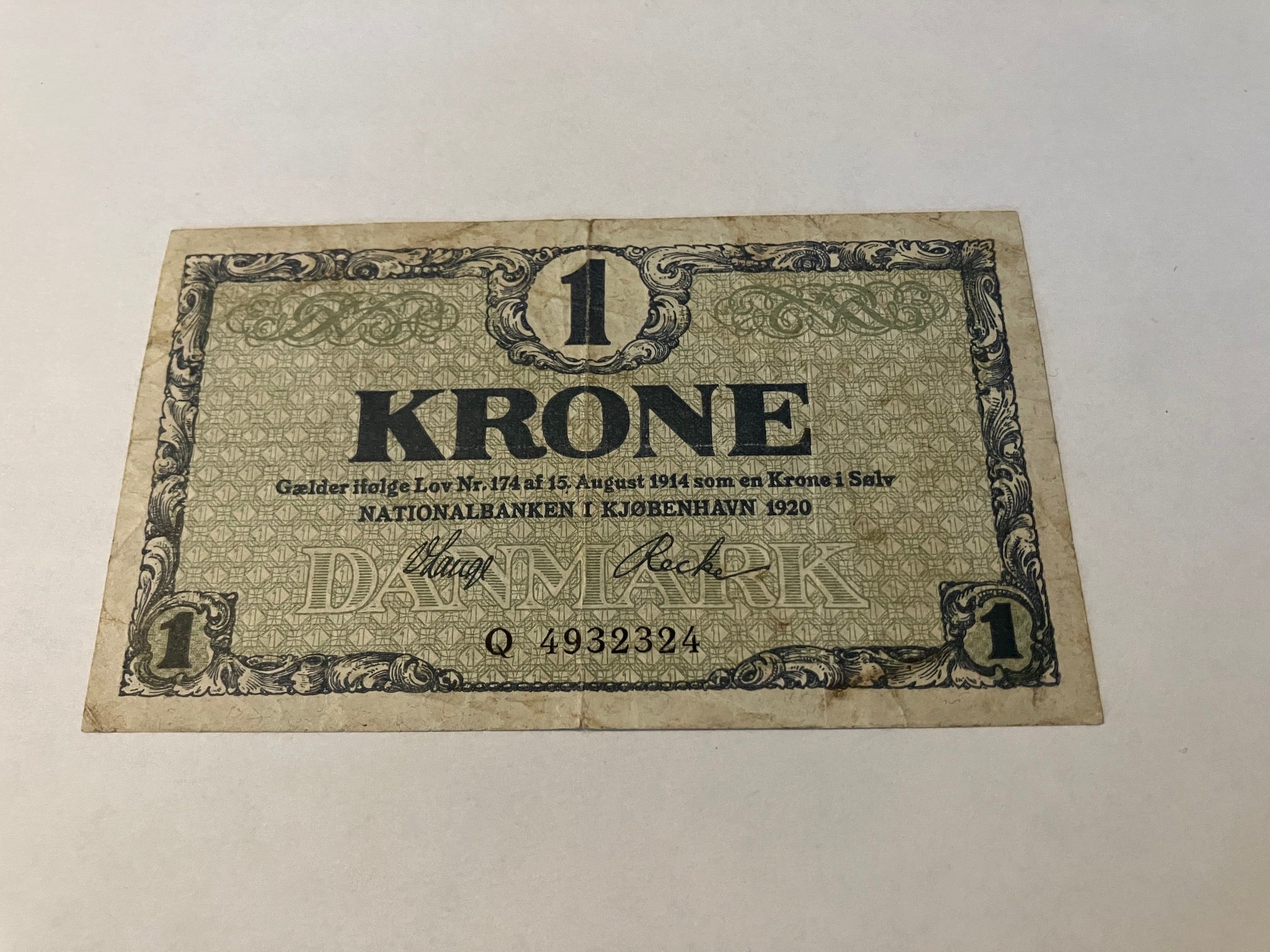 1 Krone 1920 Q