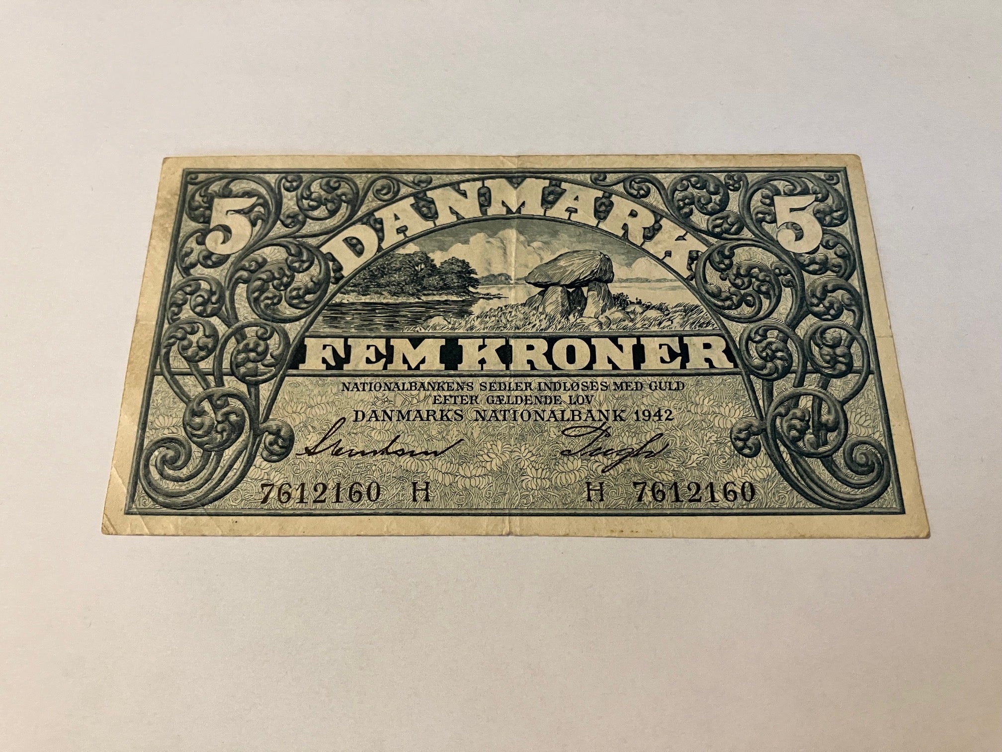 5 Kroner 1942 H