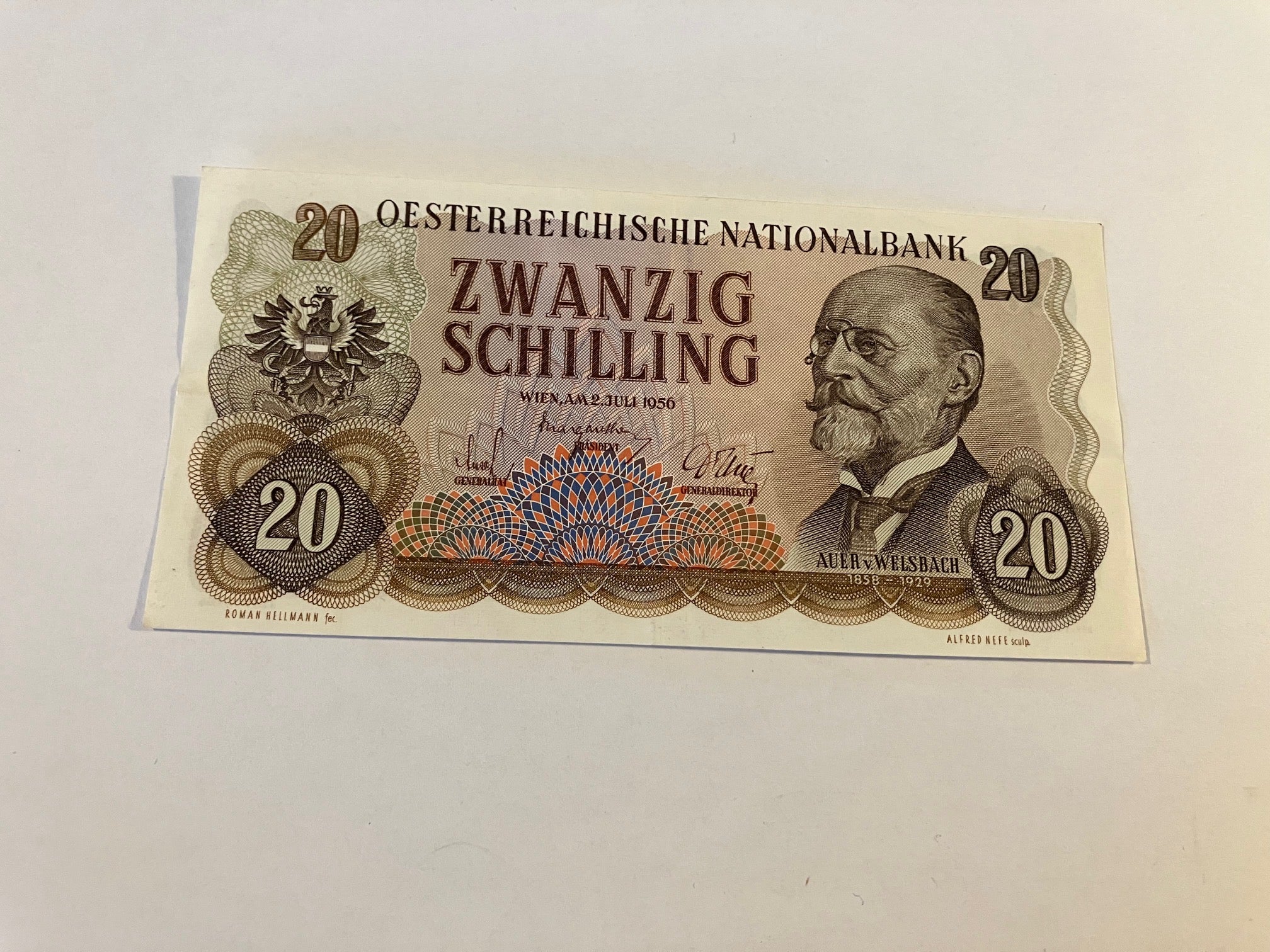 20 Schilling 1956 Austria
