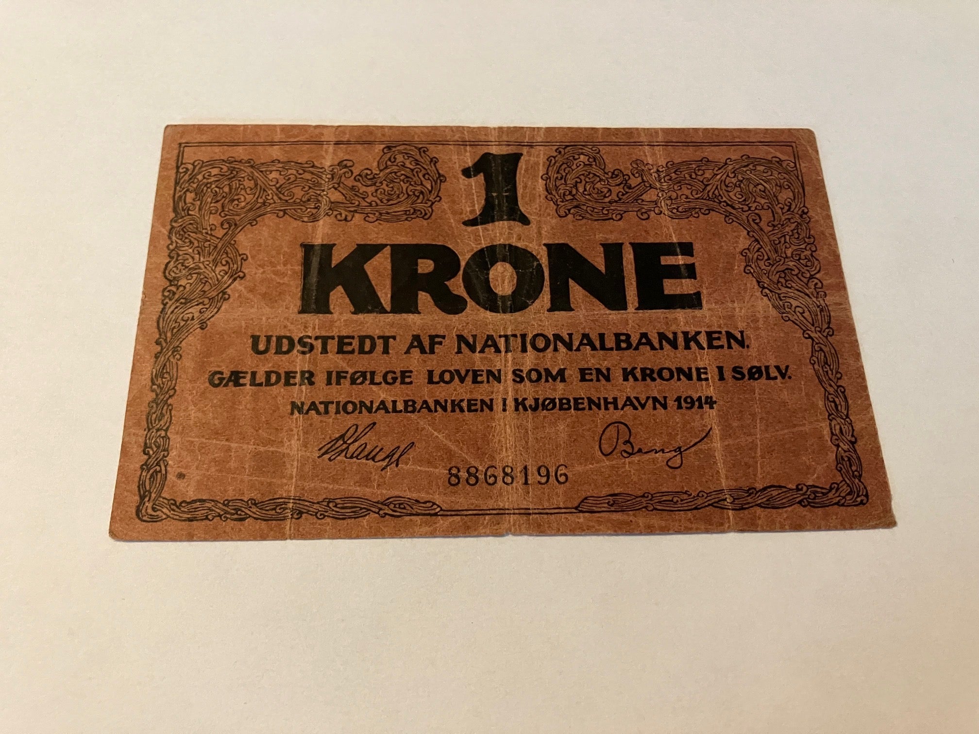 1 Krone Rød 1914