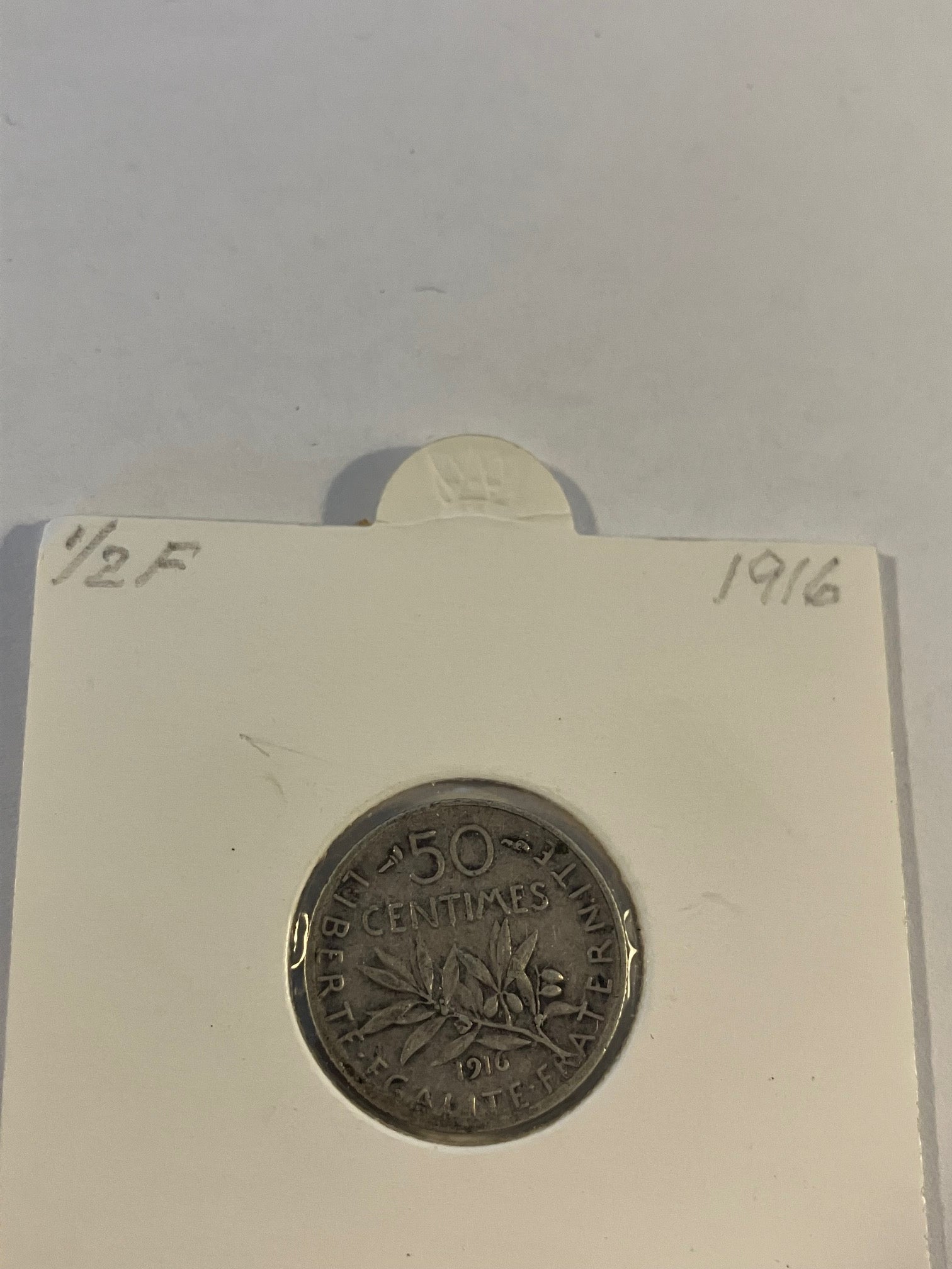 1/2 Franc 1916 France