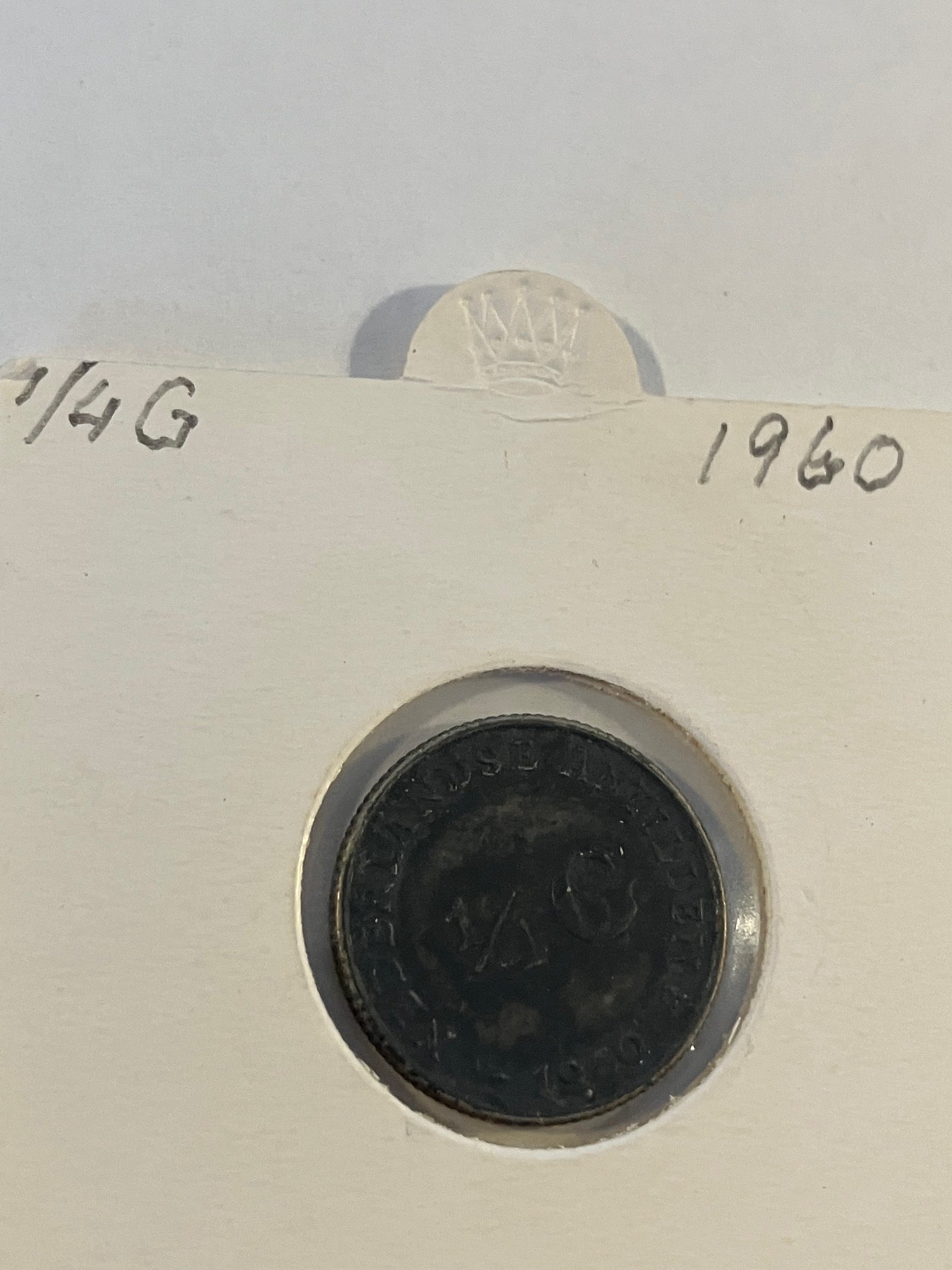 1/4 Gulden 1960 Netherlands Antilles