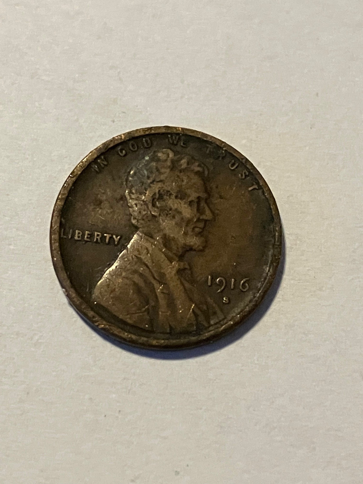 One Cent USA 1916 B - Bad condition