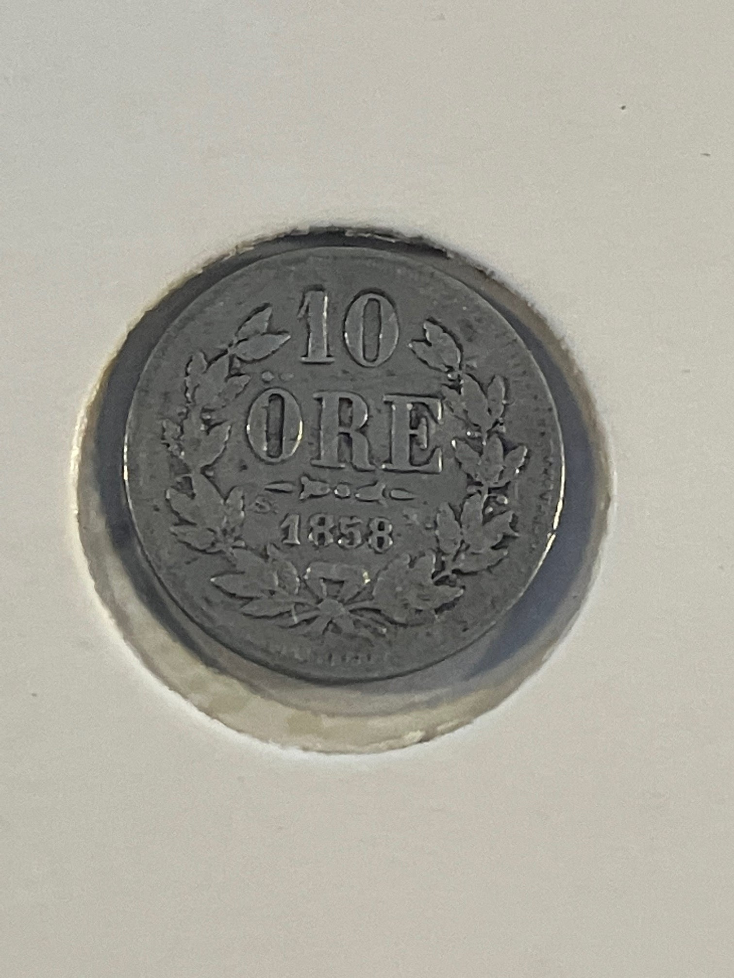 10 Øre 1858 Sweden