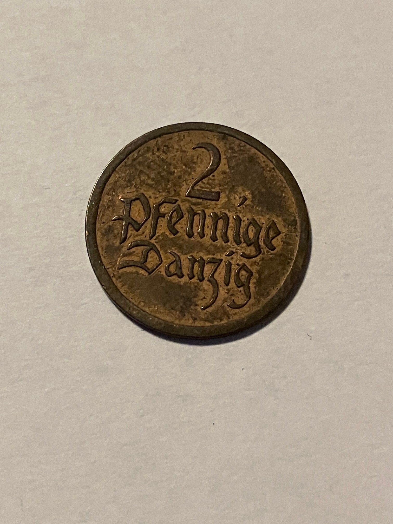 2 Pfennige Danzig 1926