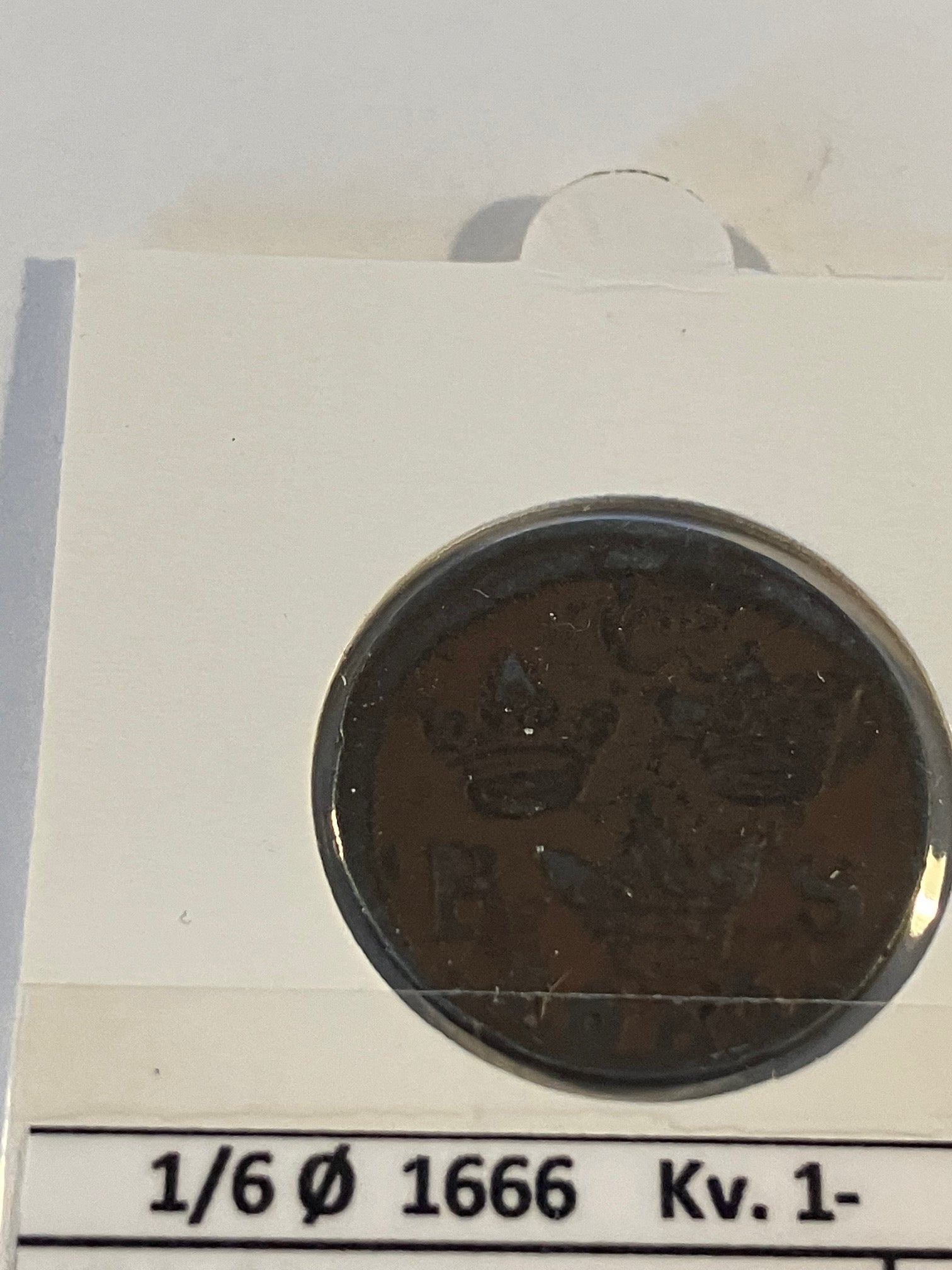 1/6 Øre 1666 Sweden