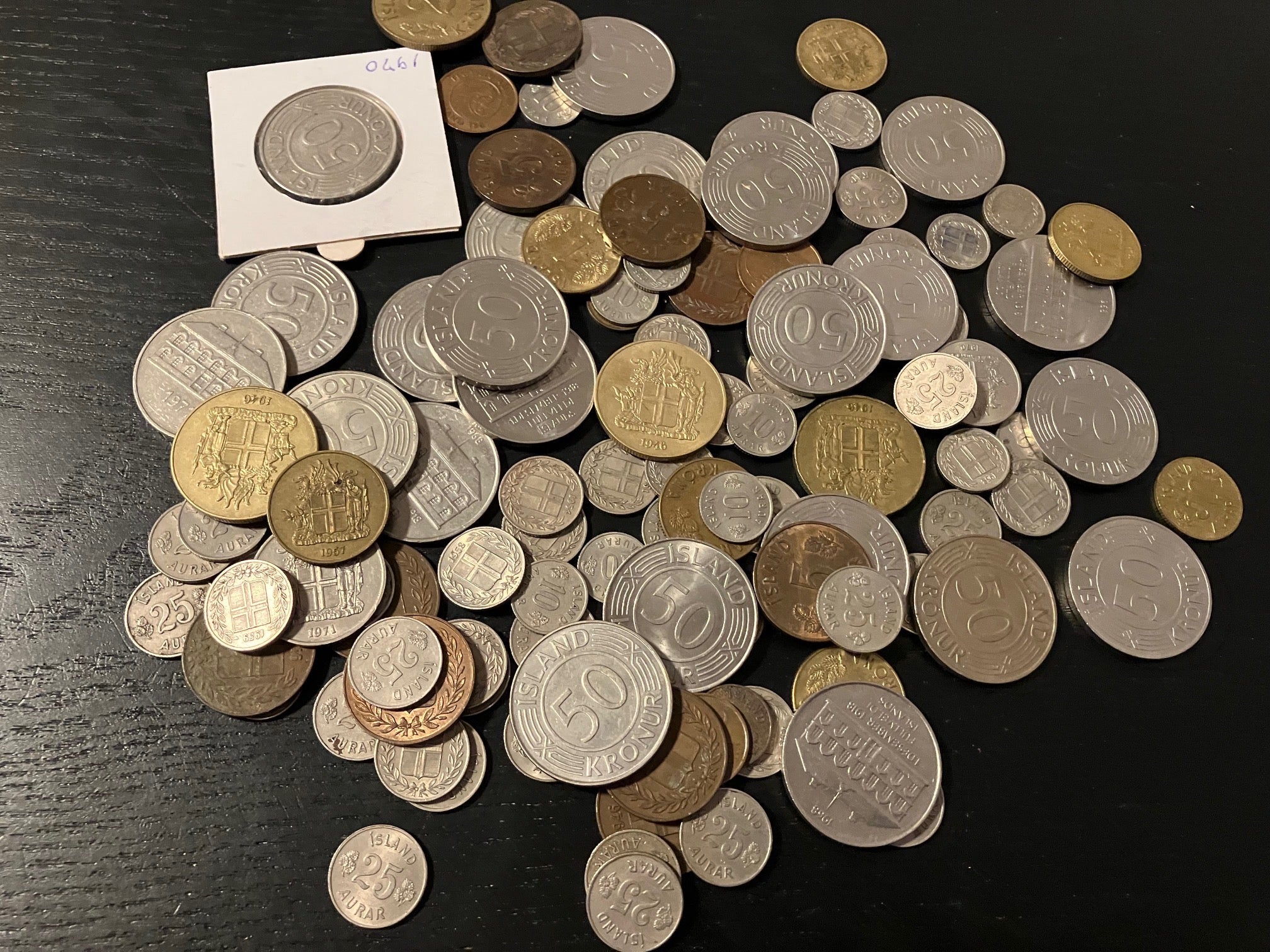111 stk Island mønter