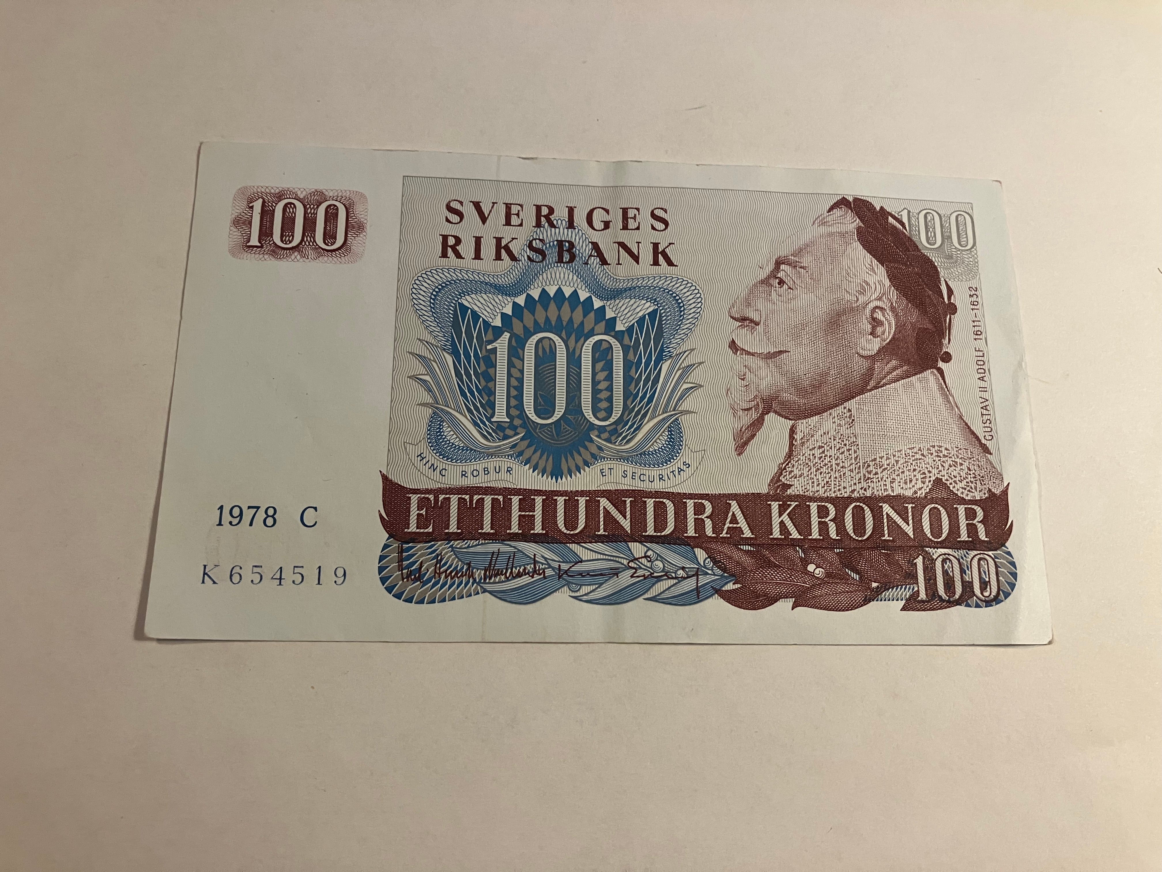 100 Kronor Sweden 1978 C