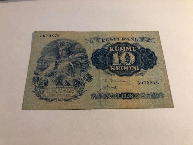 10 Krooni Estonia 1928